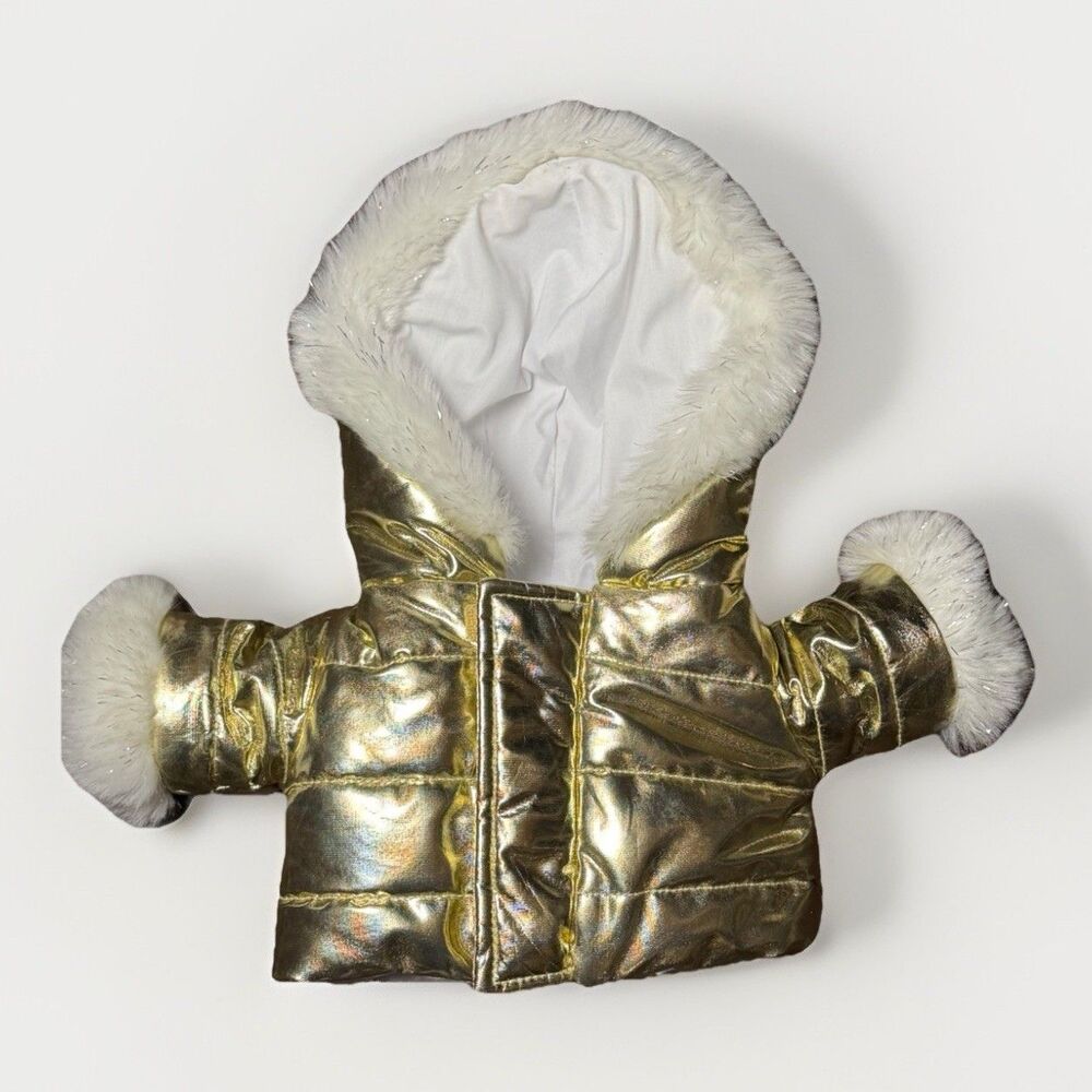 FAO Schwartz 160 Years Of Toys Gold‎ Jacket For 13” Bear